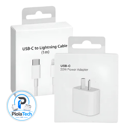 Battery Pack + cabezal + cable Tipo C a Lightning 100% Certificado