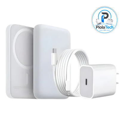 Battery Pack + cabezal + cable Tipo C a Lightning 100% Certificado