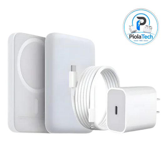 Battery Pack + cabezal + cable Tipo C a Lightning 100% Certificado